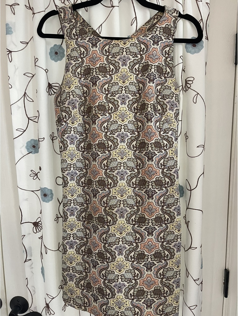 New Without Tags | ZARA | Sz M | Paisley print sheath dress - Picture 2 of 6